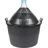 Balon pentru vin 34 L în coș de plastic - 6 