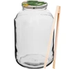 Borcan 4 L, capac colorat + furculiță sau clești ['borcan', ' borcan de sticlă', ' borcan de sticlă cu capac', ' borcan cu capac', ' borcan pentru murături', ' borcan pentru castraveți', ' borcan pentru tincturi', ' borcan pentru lichioruri', ' borcan cu clești', ' clești pentru castraveți', ' clești de bucătărie']