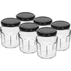 Borcan Dulceață 230ml cu capac negru fi63/4 - 6buc ['borcan', ' borcan gem', ' borcan 230 ml', ' set borcane', ' borcane de sticlă', ' borcan pentru conserve', ' borcane pentru miere', ' borcane 6 bucăți', ' borcan de sticlă', ' borcane pentru gemuri', ' borcane pentru dulcețuri', ' borcane pentru marmelade', ' borcan pentru miere', ' borcane cu capace']