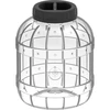 Borcan multifuncțional, rezistent la spargere, cu capac negru, 5L ['borcane pentru conserve', ' borcan', ' borcan pentru castraveți', ' pentru lichioruri', ' borcan 5l', ' borcan cu certificat', ' borcan rezistent la spargere', ' borcan universal', ' borcan multifuncțional', ' borcan pentru conserve', ' borcan din plastic', ' borcan ușor']