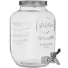Borcan pentru limonadă, cu robinet - din sticlă, 4 L ['borcan pentru limonadă', ' borcan pentru băuturi', ' borcan cu robinet', ' borcan de 4 litri cu robinet', ' sticlă cu robinet', ' sticlă de băuturi din sticlă', ' borcan pentru băutură', ' borcan pentru băutură la petrecere', ' borcan cu robinet pentru grădină', ' limonadă în aer liber', ' răcorire de vară']