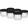 Borcan simplu 235 ml (fi82) cu capac negru 6 buc. ['set de borcane', ' borcane pentru gemuri', ' borcane cu capace', ' borcane fi 82', ' borcan cu capac', ' 6 cleme', ' borcane cu capace negre', ' pentru conserve', ' pentru murături', ' borcane', ' pentru carne']