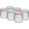 Borcan TO 106 ml cu capac colorat fi 53 - 6 buc. ['borcane', ' borcane mici', ' borcănel', ' borcan de sticlă', ' borcane de sticlă', ' borcan cu capac', ' borcane pentru conserve', ' borcan pentru conserve', ' borcane pentru conservare', ' borcane pentru condimente', ' borcan pentru gem', ' borcan pentru dulceață', ' borcan pentru miere', ' borcănel pentru miere']