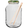 Borcan TO 2 L, fi 82/6 cu capac colorat + clești ['borcan', ' borcan de sticlă', ' borcan de sticlă cu capac', ' borcan pentru murături', ' borcan pentru castraveți', ' borcan pentru tincturi', ' borcan pentru lichioruri', ' borcan cu clești', ' clești pentru castraveți', ' clești de bucătărie']