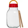 Borcan TO 3 L cu capac de plastic + clești fi 100 ['borcan', ' borcan de sticlă', ' borcan de sticlă cu capac', ' borcan cu capac', ' borcan pentru murături', ' borcan pentru castraveți', ' borcan pentru tincturi', ' borcan pentru lichioruri', ' borcan cu clești', ' clești pentru castraveți', ' clești de bucătărie']