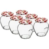 Borcan TO Amfora 580 ml cu capac colorat fi82/6-6buc. - 8 