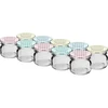 Borcan twist-off 30 ml cu capac colorat fi 43 - 10 buc. ['borcane', ' borcane mici', ' borcănel', ' borcan de sticlă', ' borcane de sticlă', ' borcan cu capac', ' borcane pentru conserve', ' borcan pentru conserve', ' borcane pentru conservare', ' borcane pentru condimente', ' borcan pentru gem', ' borcan pentru dulceață', ' borcan pentru miere', ' borcănel pentru miere']