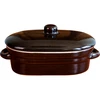 Ceramică - oală pentru untură, alungită cu capac 0,75L ['oale pentru untură', ' oală pentru untură', ' oală de lut pentru untură', ' oală de ceramică pentru untură', ' oală ceramică pentru untură', ' oală pentru untură ceramică\r\n']