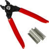 Clește pentru mezeluri + 60 de clipsuri ['pentru krakowska', ' pentru membrane', ' pentru șuncă', ' clește pentru cârnați', ' clește pentru mezeluri', ' clipsator pentru membrane', ' clipsator pentru mezeluri', ' clipsator pentru cârnați', ' clește pentru plase']