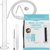 Coloană de filtrare din sticlă cu alcoolmetru, furtun de silicon și cărbune de cocos - 5 