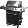 Grătar pe gaz dragON BBQ101, 11,7 kW, negru-argintiu - 3 