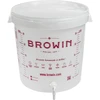 Recipient de fermentare 30L, de culoare albă cu imprimeu, robinet și 2 tuburi - j.EN - 13 