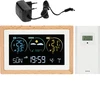 Stație meteo (RCC,DCF) - electronică, fără fir, iluminată, senzor, albă - 5 