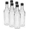 Sticlă 500 ml Subțire, cu capac negru, pentru vodcă, 6 buc. - 11 