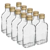 Sticlă pentru lichioruri ploscuță cu capac 200 ml 10 buc - 3 