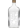 Sticlă tip ploscă 500 ml cu capac și imprimeu „Fructe”, model 2 - 13 