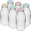 Sticlă TO pentru suc 330 ml cu capac fi 43 - 6 buc. ['sticlă pentru suc', ' sticlă 330 ml', ' sticlă Kubuś', ' sticlă pentru piure', ' sticlă pentru sirop', ' capac TO', ' capac cu clic', ' capace colorate', ' set de sticle cu capace', ' pentru pasteurizare']
