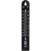 Termometru universal (-30 până la +50°C), 17 cm, negru ['termometru', ' termometru universal', ' termometru din material plastic', ' termometru cu scară clară', ' termometru cu scară dublă în °C și °F', ' termometru pentru încăperi cu umiditate ridicată', ' termometru exterior până la -30°C', ' termometru rezistent la umiditate', ' termometru de culoare neagră', ' termometru solid']
