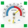 Termometru universal cu higrometru transparent, autoadeziv (-50°C până la +50°C) - 3 