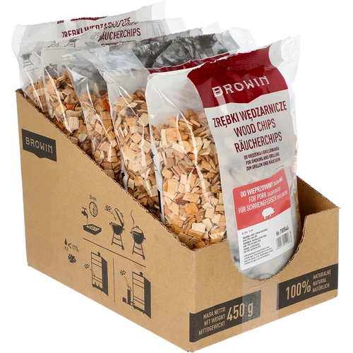 Așchii pentru afumare/grătar – carne de porc – mix (70% arin, 30% fag), 450 g, cl. 10 - 2