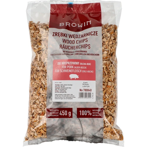Așchii de lemn pentru afumare/grătar, 70% arin + 30% fag, 450 g, cl. 8