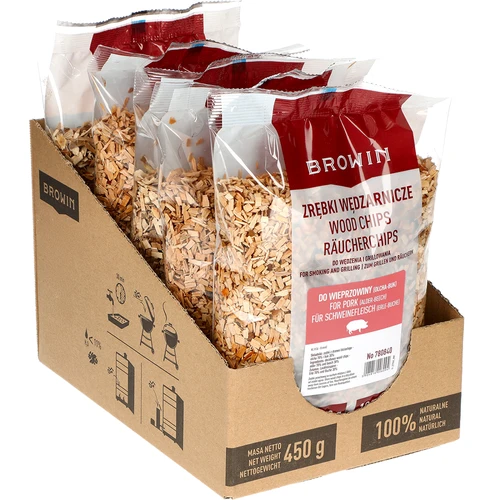 Așchii de lemn pentru afumare/grătar, 70% arin + 30% fag, 450 g, cl. 8 - 2