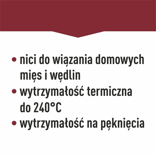 Ață pentru mezeluri din bumbac alb (240°C) 145 m - 7