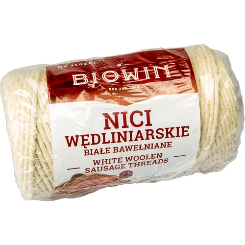 Ață pentru mezeluri din bumbac alb (240°C) 55 m - 2