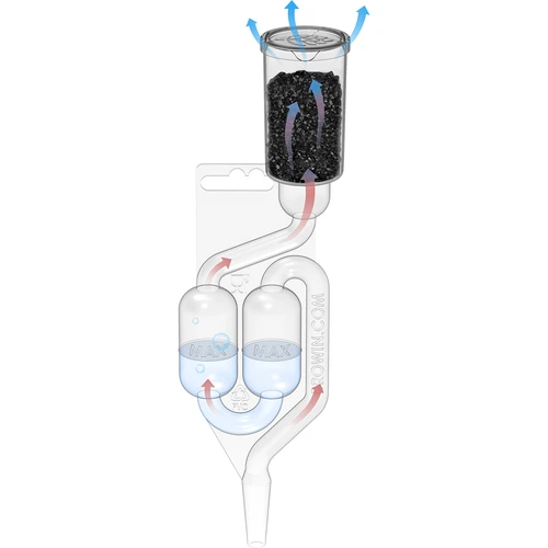 Absorbant de mirosuri de fermentație cu tub Maxi și cărbune