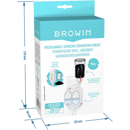 Absorbant de mirosuri de fermentație cu tub Maxi și cărbune - 7