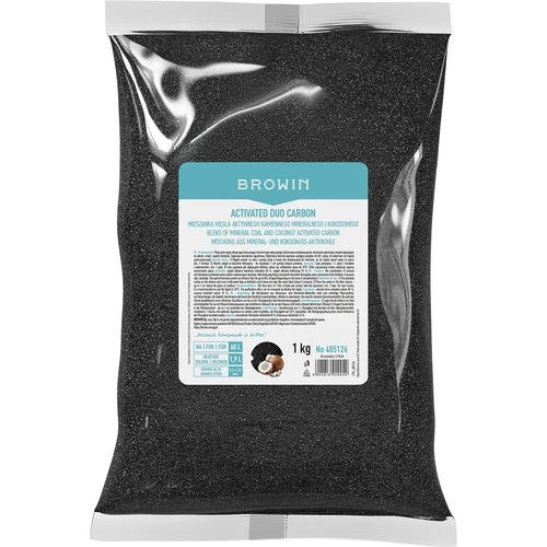 Activated Duo Carbon – amestec de cărbune activ mineral (din huilă) și din cocos, 1 kg, pentru 60 L