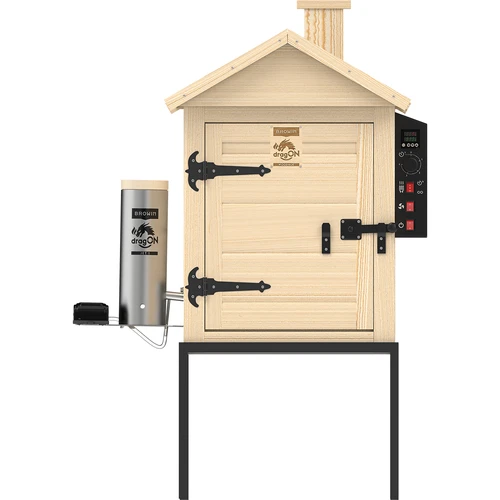 Afumătoare 115 L dragON Wood 60E din lemn, cu modul de încălzire electric și controler - 3
