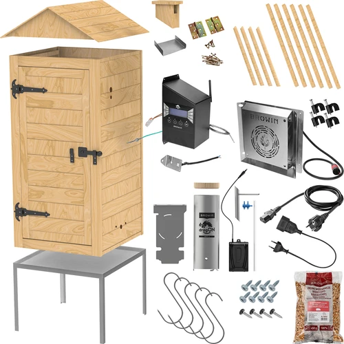 Afumătoare cu Wi‑Fi, 200 L – dragON WOOD 100IQ cu modul electric de încălzire și controler - 3