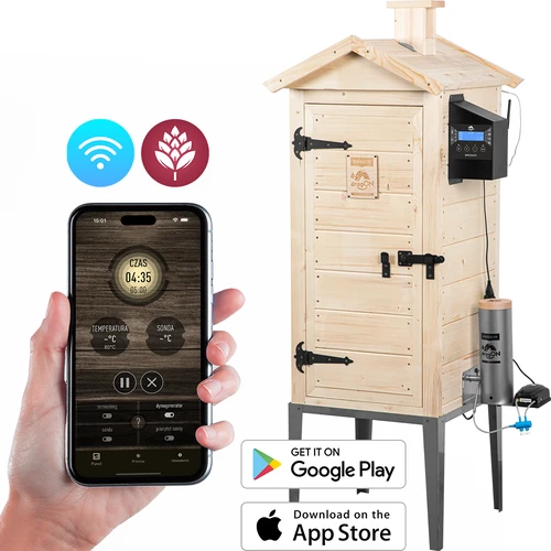 Afumătoare cu Wi‑Fi, 200 L – dragON WOOD 100IQ cu modul electric de încălzire și controler