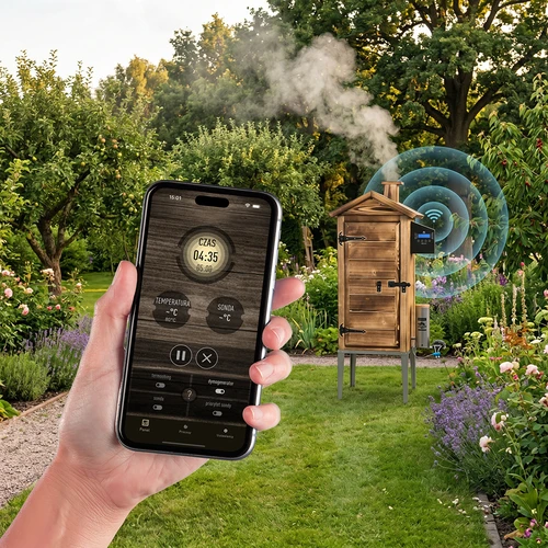 Afumătoare cu Wi-Fi, 200 L - dragON WOOD 100IQ cu modul electric de încălzire și controler, pe lemne - 6