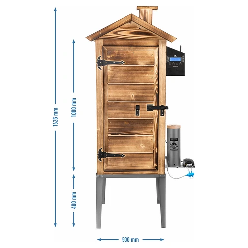 Afumătoare cu Wi-Fi, 200 L - dragON WOOD 100IQ cu modul electric de încălzire și controler, pe lemne - 4