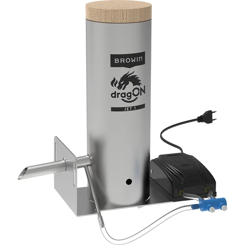 Afumătoare de grădină 200 L dragON Wood 100E – pe lemne, cu modul electric de încălzire și controler - 10