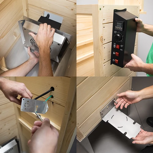 Afumătoare de grădină din lemn 200 L – dragON Wood 100E cu modul de încălzire electric și controler - 12