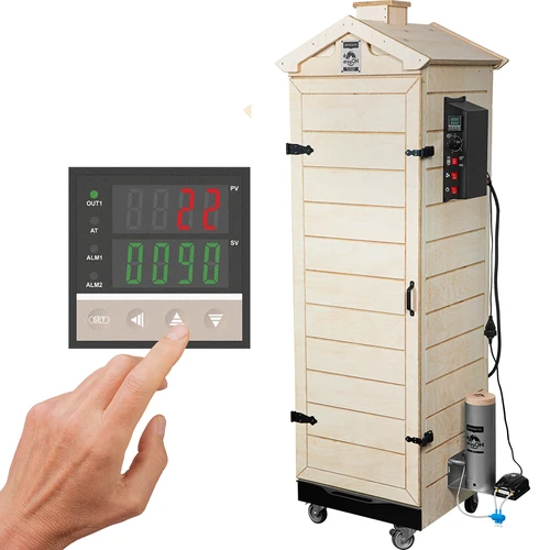 Afumătoare dragON PLYWOOD NATURE – fără ramă, modulară, cu controler digital, 320 L