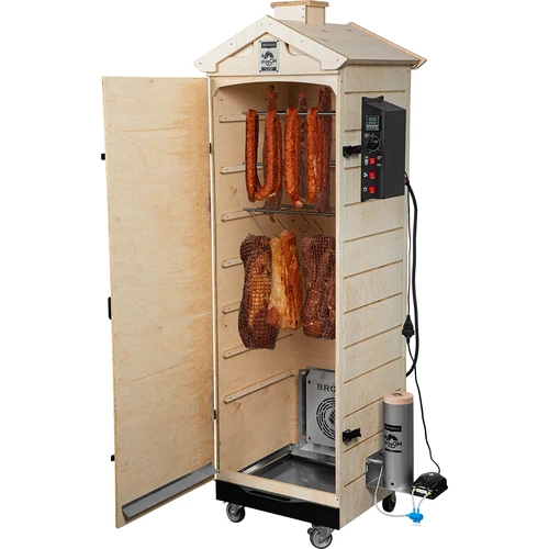 Afumătoare dragON PLYWOOD NATURE – fără ramă, modulară, cu controler digital, 320 L - 4