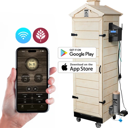 Afumătoare dragON PLYWOOD NATURE – fără cadru, modulară, cu controler Wi-Fi, 320 L