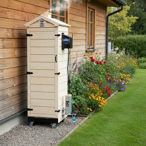 Afumătoare dragON PLYWOOD NATURE – fără cadru, modulară, cu controler Wi-Fi, 320 L - 15