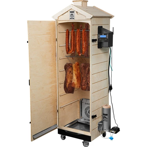 Afumătoare dragON PLYWOOD NATURE – fără cadru, modulară, cu controler Wi-Fi, 320 L - 4