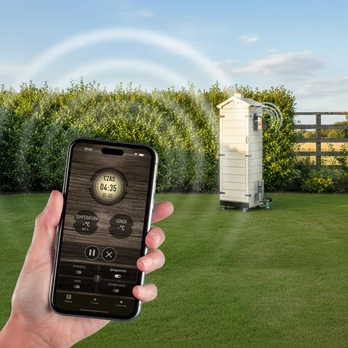 Afumătoare dragON PLYWOOD NATURE – fără cadru, modulară, cu controler Wi-Fi, 320 L - 12