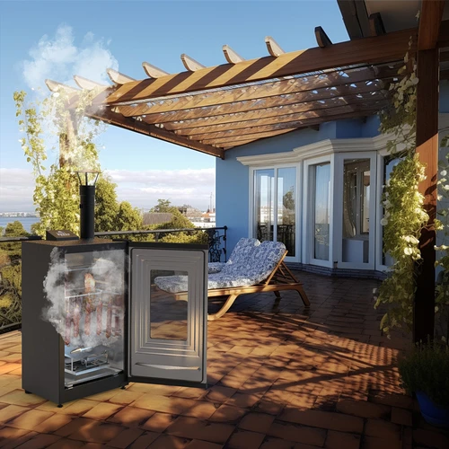 Afumătoare electrică - dragON cu generator de fum, digitală, 65 L - 32