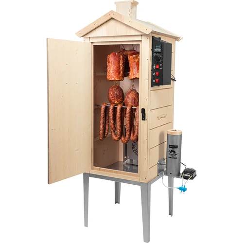 Afumătoare electrică dragON PLYWOOD NATURE 100E cu modul de încălzire și controler digital - 4