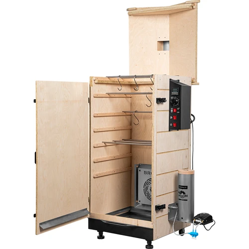 Afumătoare dragON PLYWOOD NATURE fără cadru, cu controler digital, 200 L - 3