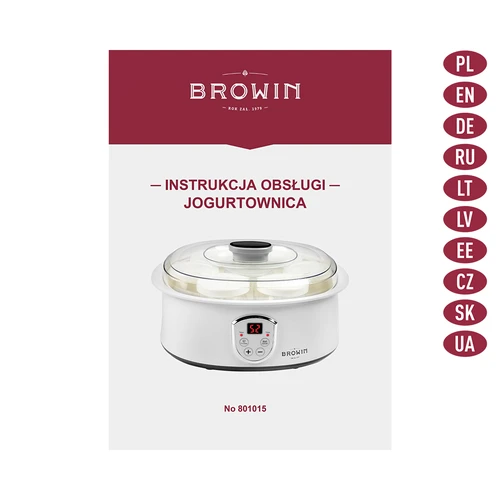 Aparat de făcut iaurt cu termostat, 7 borcane, 1,3 L - 9