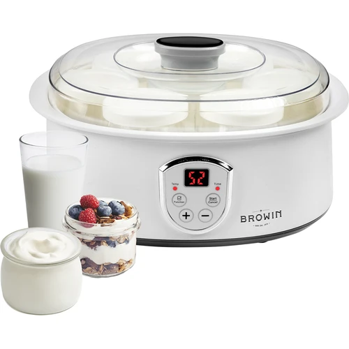 Aparat de făcut iaurt cu termostat, 7 borcane, 1,3 L