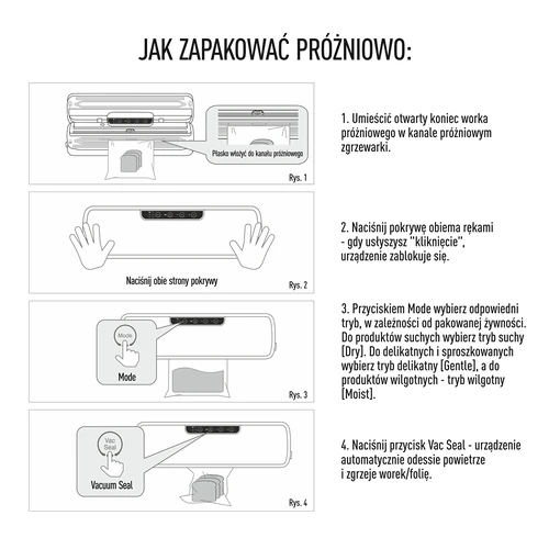 Aparat de vidat - multifuncțional, negru - 9